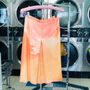 GIORGIO ARMANI Sunset Skyline Clouds Print Skirt M